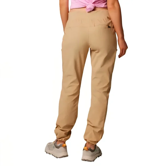 Columbia Women's Track Pants Active Fit Pull-on Joggers Tan Canoe Size Medium - Picture 3 of 16